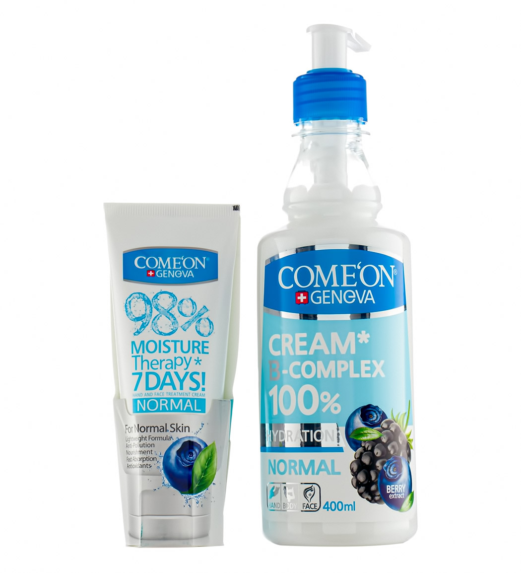 پک کرم مرطوب کننده نرمال 400 میل به همراه کرم مرطوب کننده نرمال 75میل