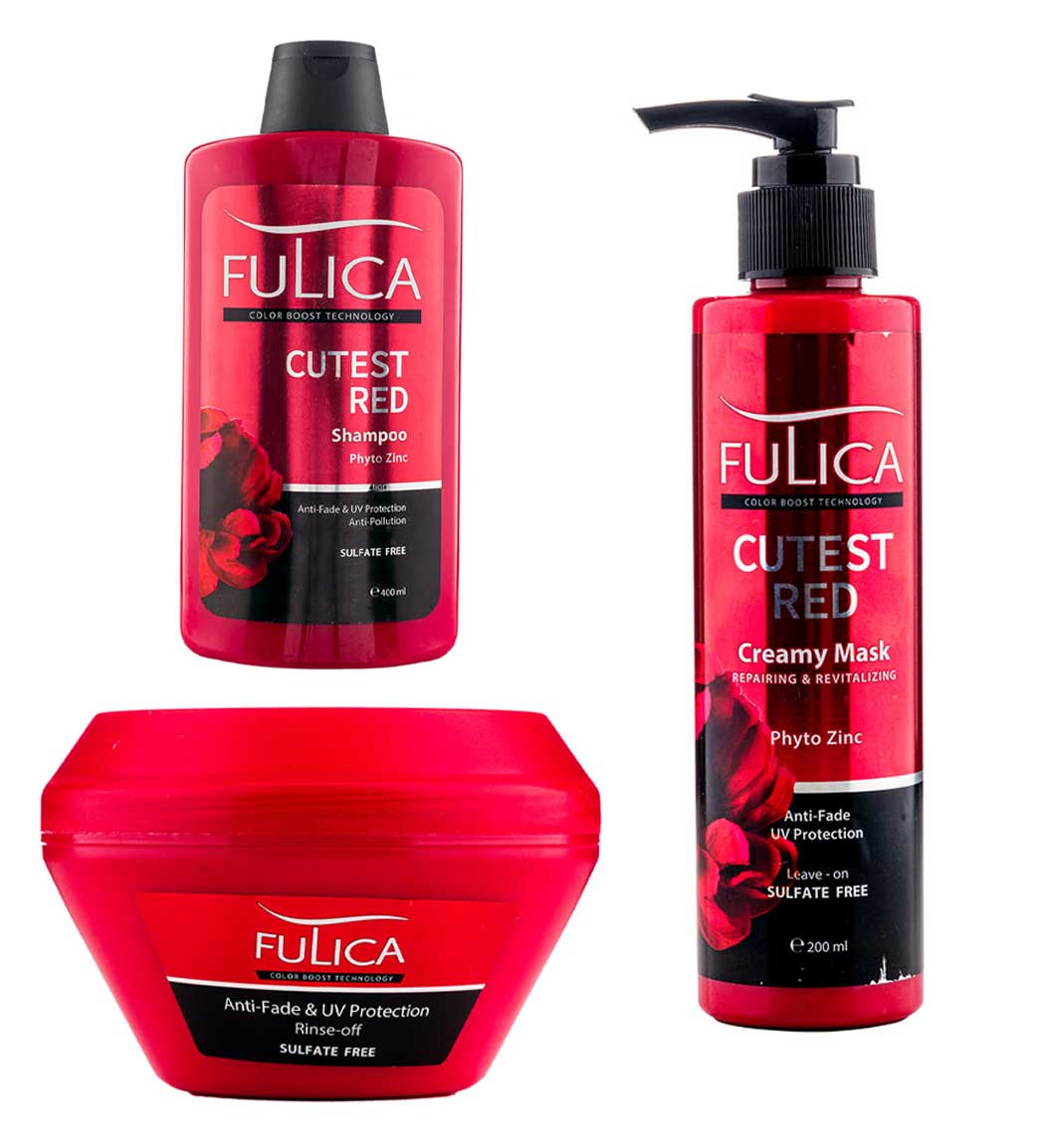 پک مراقبت از موهای قرمز فاقد سولفات