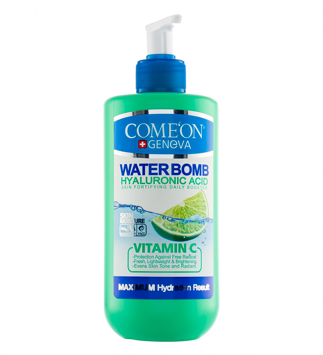 کرم صورت بمب آبرسان حاوی هیالورونیک اسید و ویتامین سی با عصاره لیمو 500میل