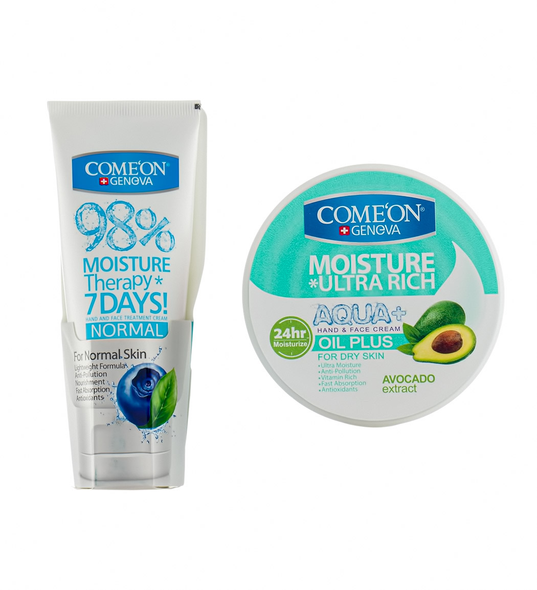 پک کرم مرطوب کننده پوست معمولی 75 میل به همراه کرم مرطوب کننده پوست خشک  240 میل