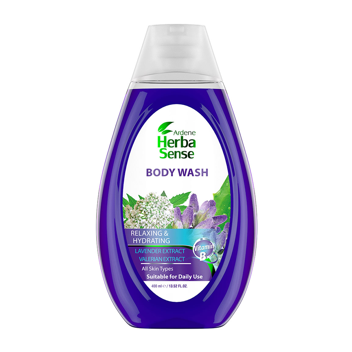 شامپو بدن اسطوخودوس و والرین با رایحه آرامش بخش حجم 400 میلی لیتر