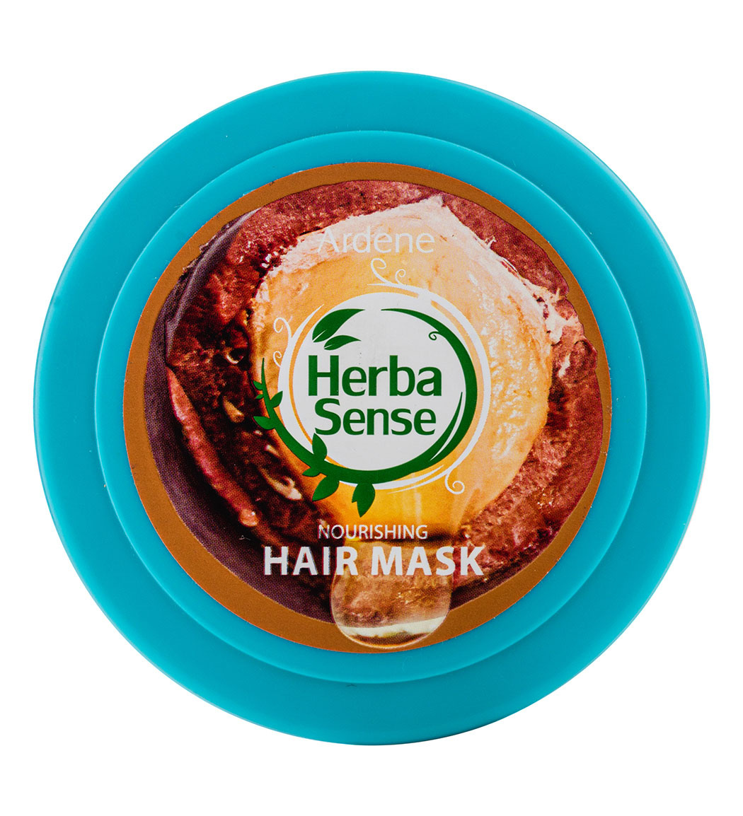 ماسک مو هرباسنس حاوی روغن آرگان و جوانه گندم مناسب موهای آسیب دیده و شکننده 250گرم
