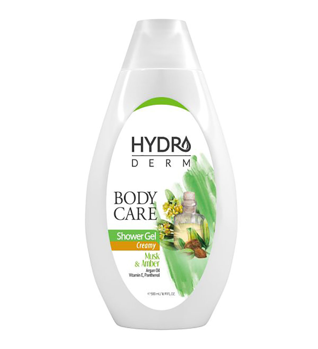 شامپو بدن کرمی با رایحه مشک و عنبر حجم 500 میل
