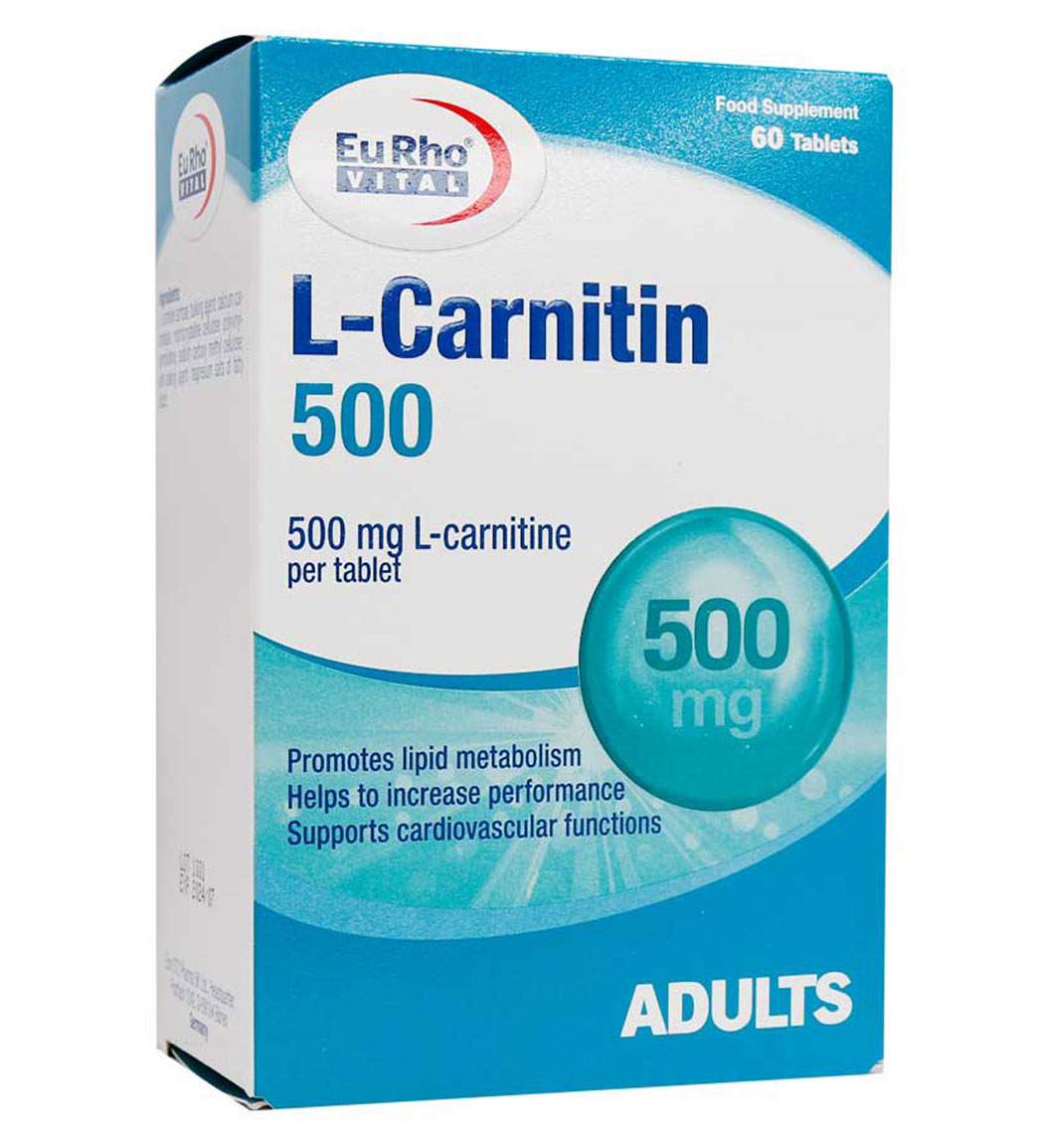 قرص ال کارنیتین 500 میلی گرم بسته 60 عددی