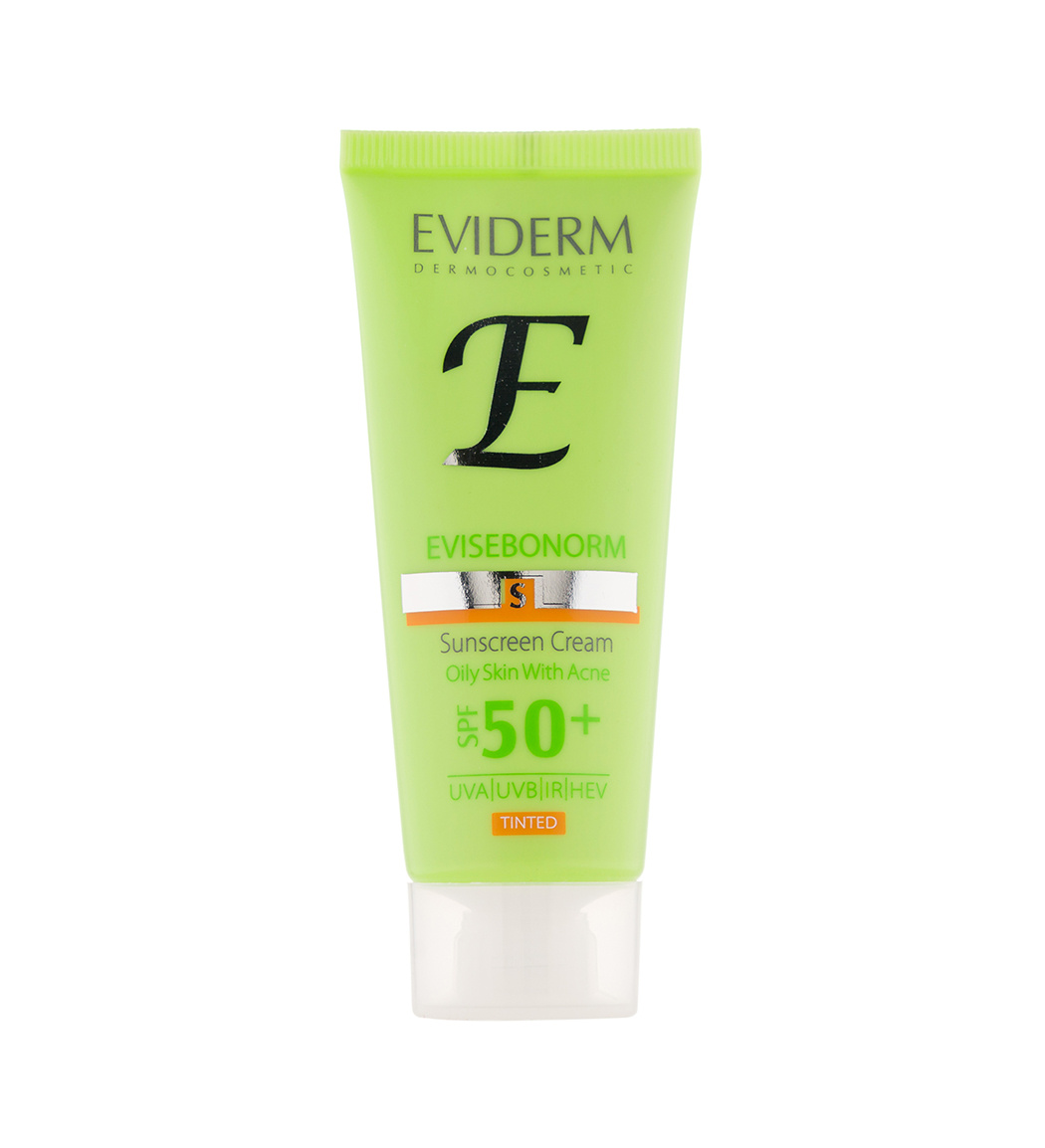 کرم ضدآفتاب رنگی مناسب پوست چرب و دارای جوش حجم 40 میل