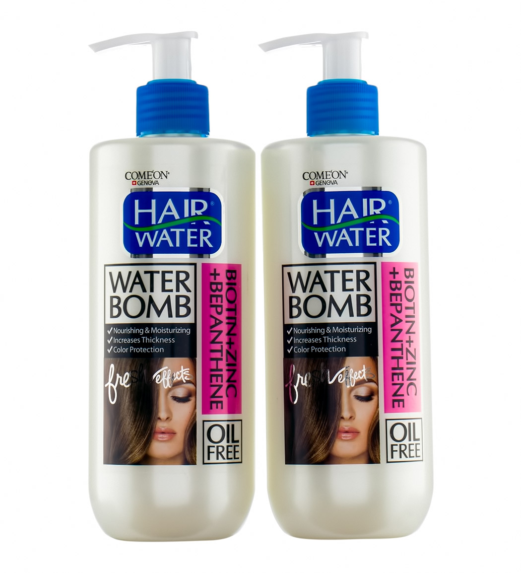 پک دو عددی واتربمب مو هیرواتر مدل بیوتین، زینک و بپانتین 400میل