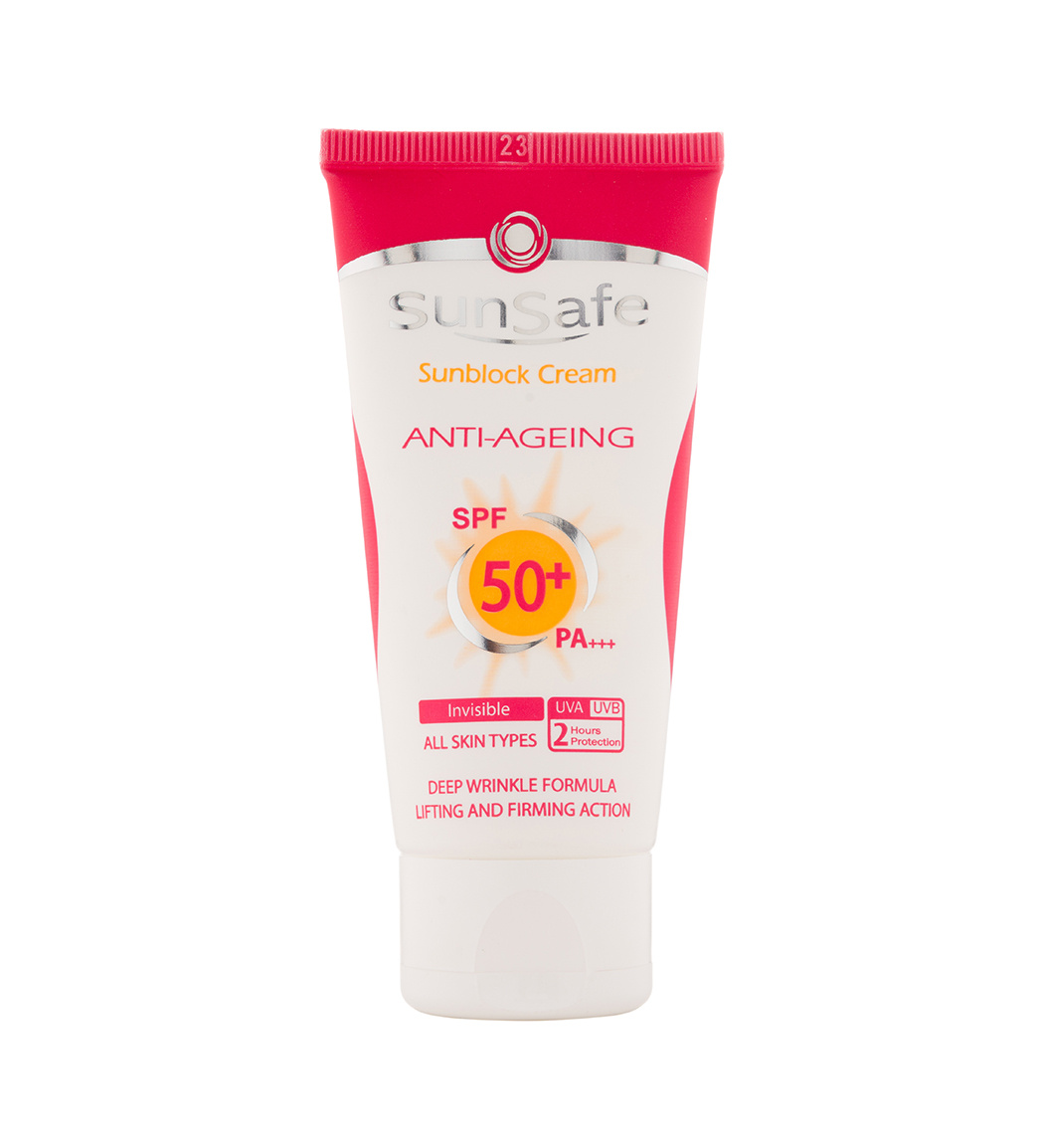 کرم ضد آفتاب و ضد چروک فاقد رنگ spf50